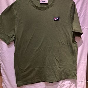 FILA Men's Olive Green T-Shirt